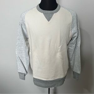 J Crew Baseball Style Raglan Sweatshirt. Size M